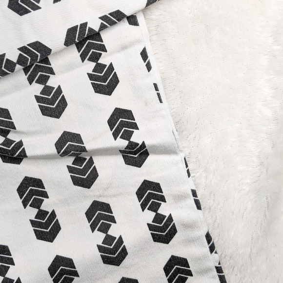 Free People White Black Jeans Geometric Pattern - Picture 4 of 7